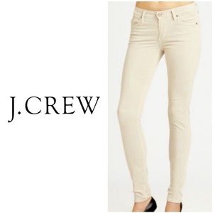 J. Crew Matchstick Corduroy Pants in Crème Brûlée